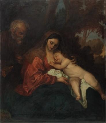 Menci Clement Crnčić: Madona s detetom (kopija po Van Dycku)
