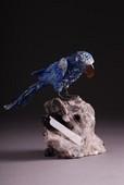 : Lapislazuli figura papagaja