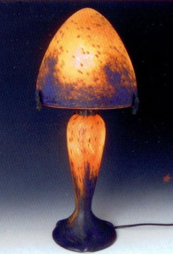 : Le Verre Francais Art-Deco stona lampa