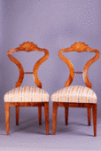 : Par biedermeier stolica