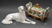 : Borzoj - porcelanska figura psa