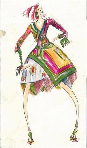 Jovana Malešević: Skica za kostim