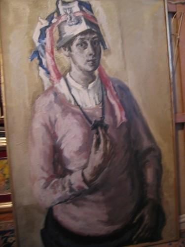 Majda Kurnik: Autoportret sa kapom od papira