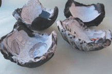 Kontrast, raku - porcelan